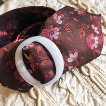 Load image into Gallery viewer, Hugo Boss damask silk tie belt