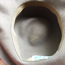 Load image into Gallery viewer, Taupe felt mushroom hat