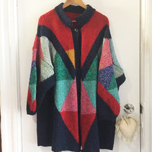 Load image into Gallery viewer, Oversized handknit sweater coat  | Size: XXL+