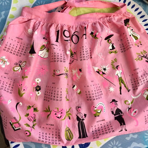 Pink vintage apron