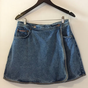 Vintage denim mini skirt  | Size: 34