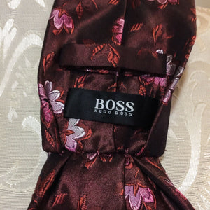 Hugo Boss damask silk tie belt