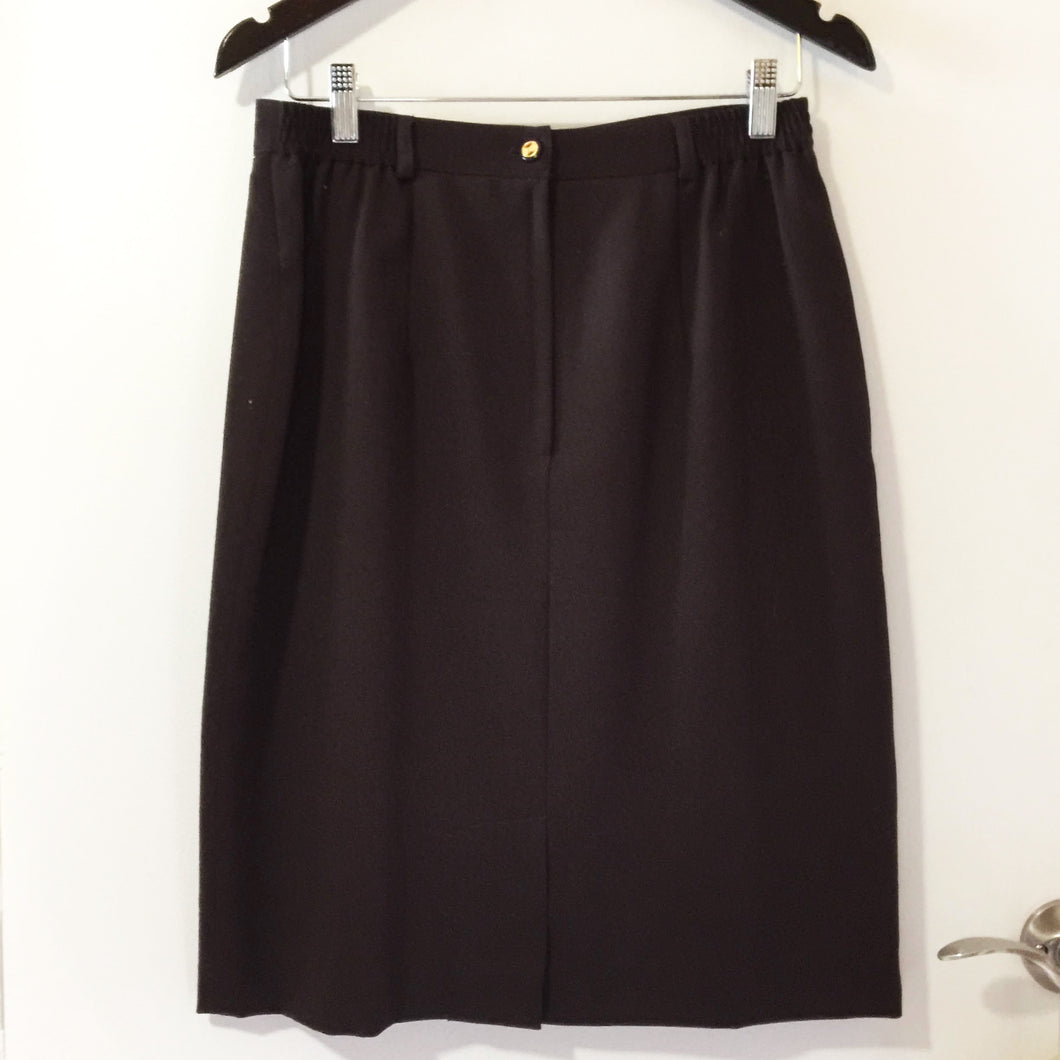 Vintage burgundy wool skirt | Size: 10