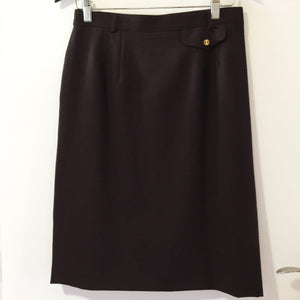 Vintage burgundy wool skirt | Size: 10