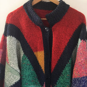 Oversized handknit sweater coat  | Size: XXL+