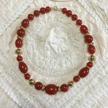 Load image into Gallery viewer, Vintage Trifari red bead necklace
