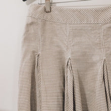 Load image into Gallery viewer, Gingham cotton and linen skirt  | Size: 40
