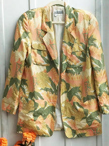 Vintage silk blazer | Size: L/XL