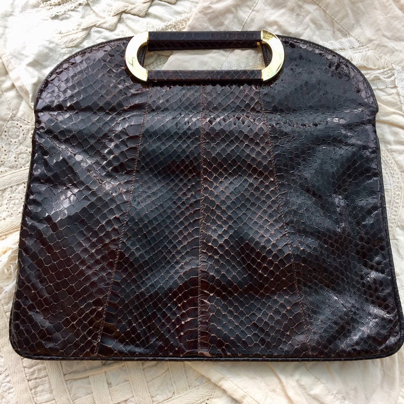 Vintage snakespin purse