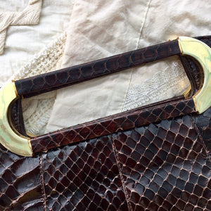 Vintage snakespin purse