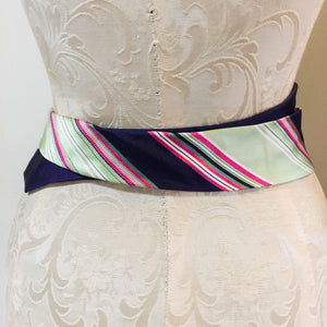 Versace silk tie belt
